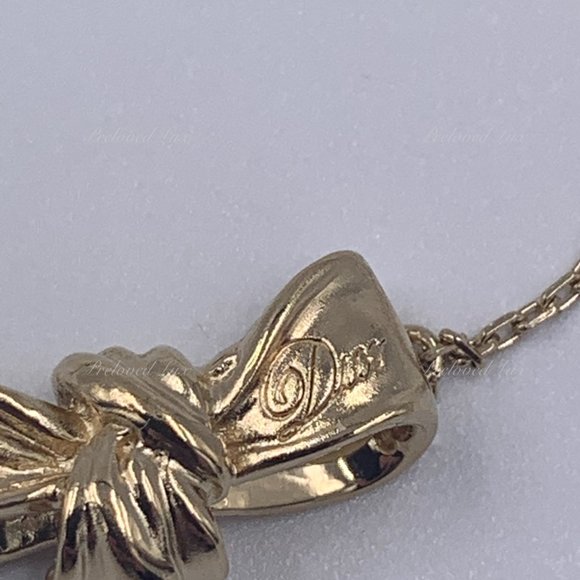 Authentic Christian Dior Logo Bow Bracelet - Picture 5 of 12